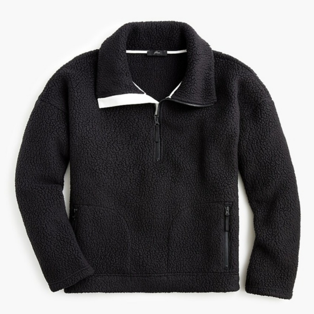 J. Crew Polartec® fleece half-zip pullover jacket